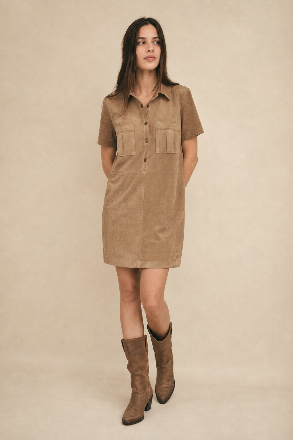 Leone Suede Mini Dress