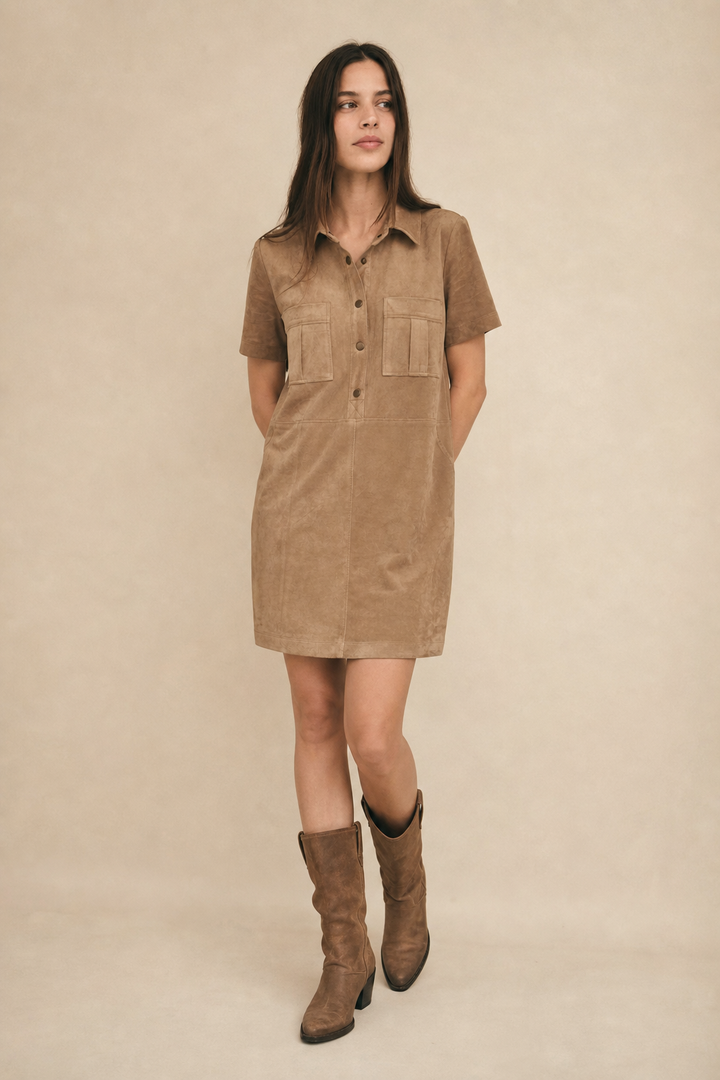 Leone Suede Mini Dress