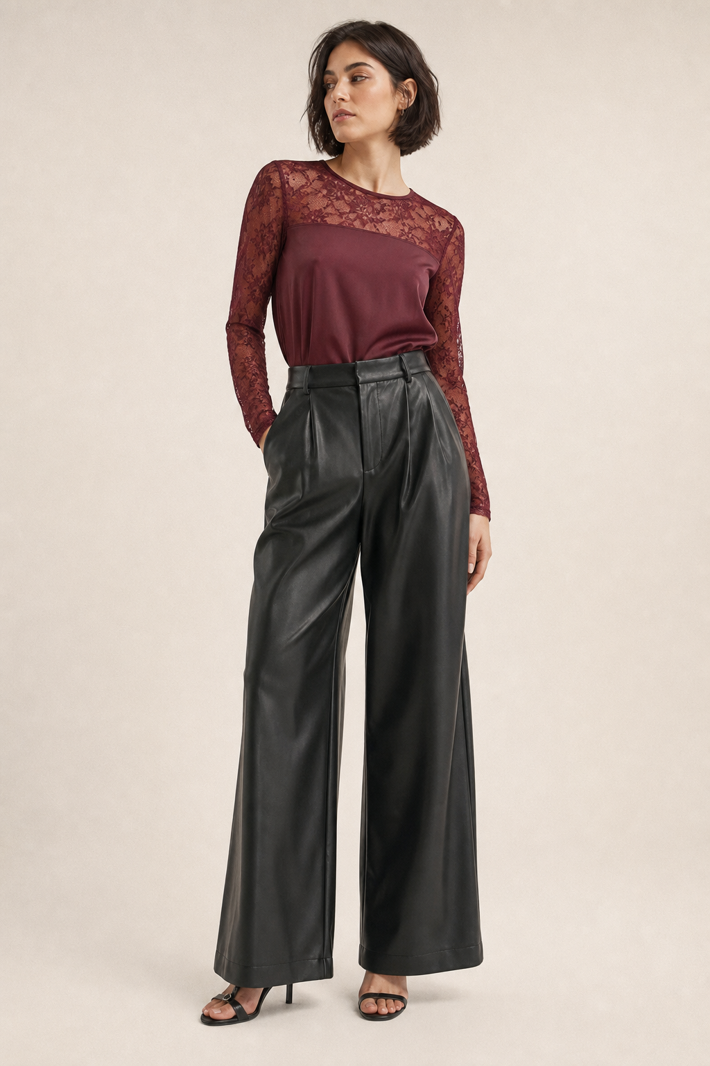 Leila Faux Leather Pants