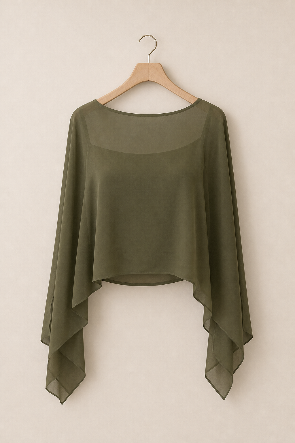 Sheer Poncho Top