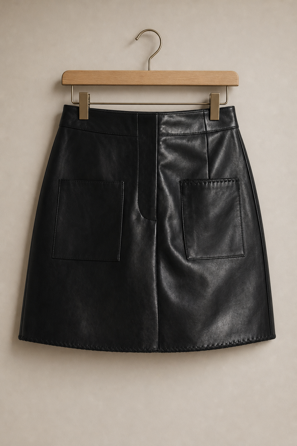 Faux Leather Mini Skirt