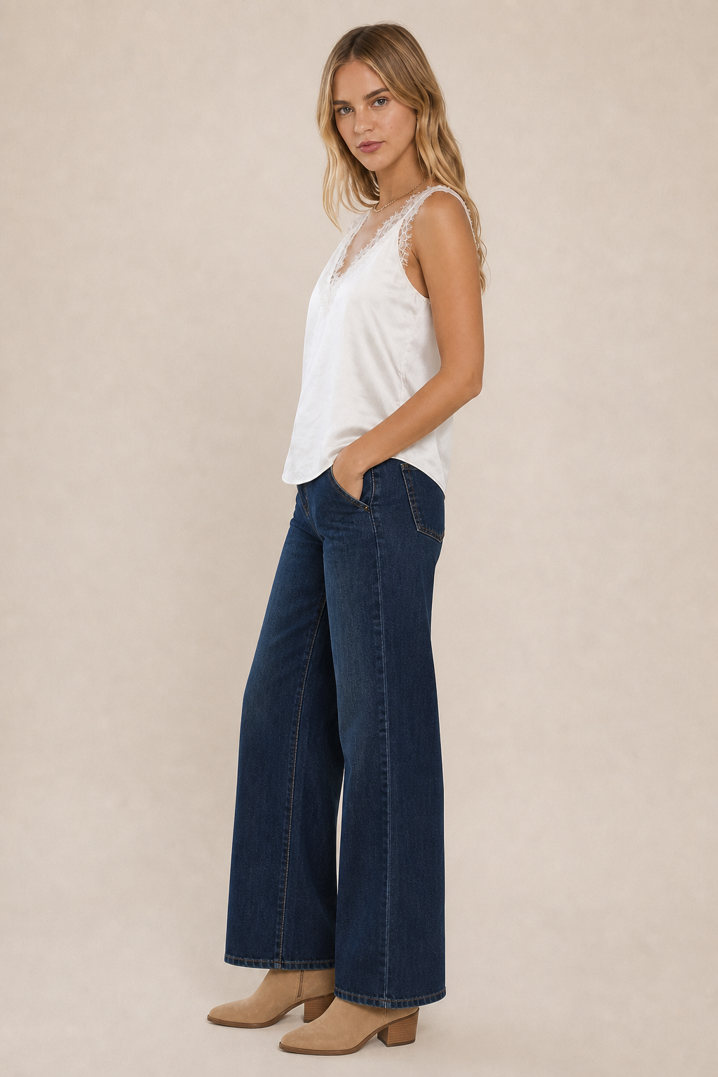 Cami With Lace Trim