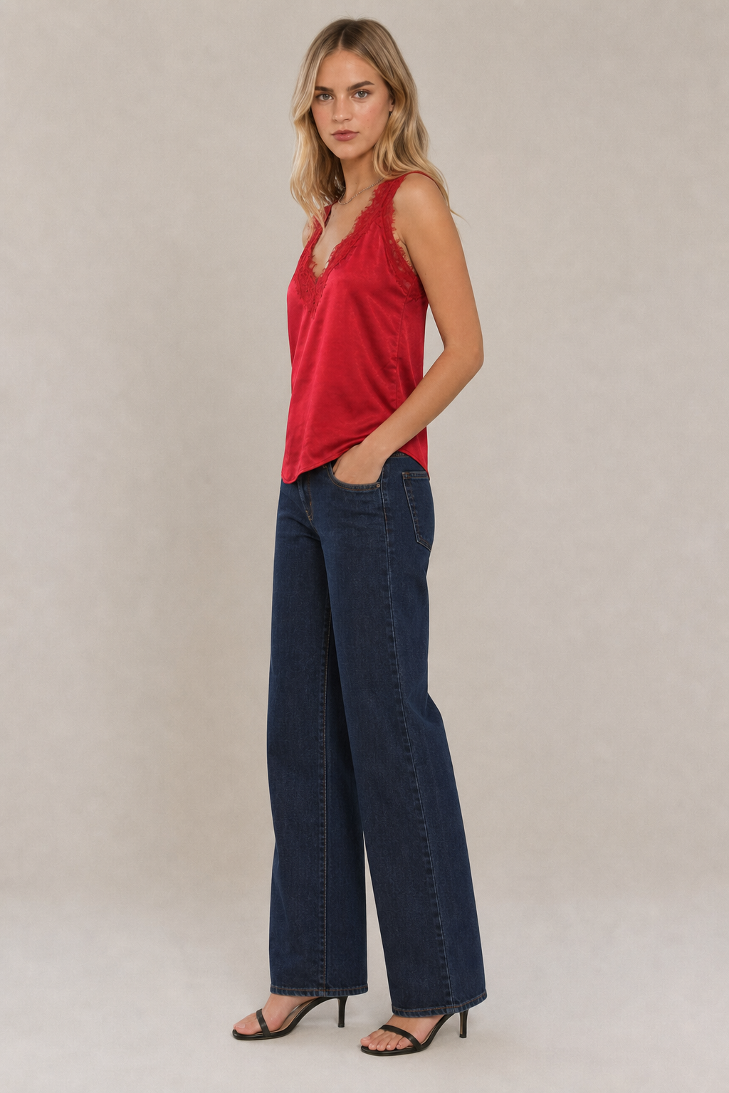 Cami With Lace Trim