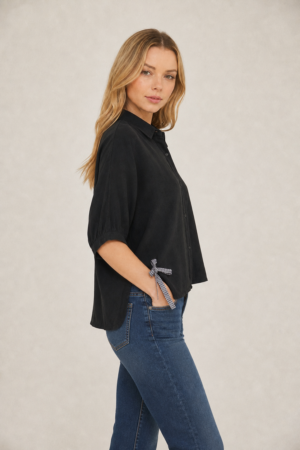 Bow Button Up