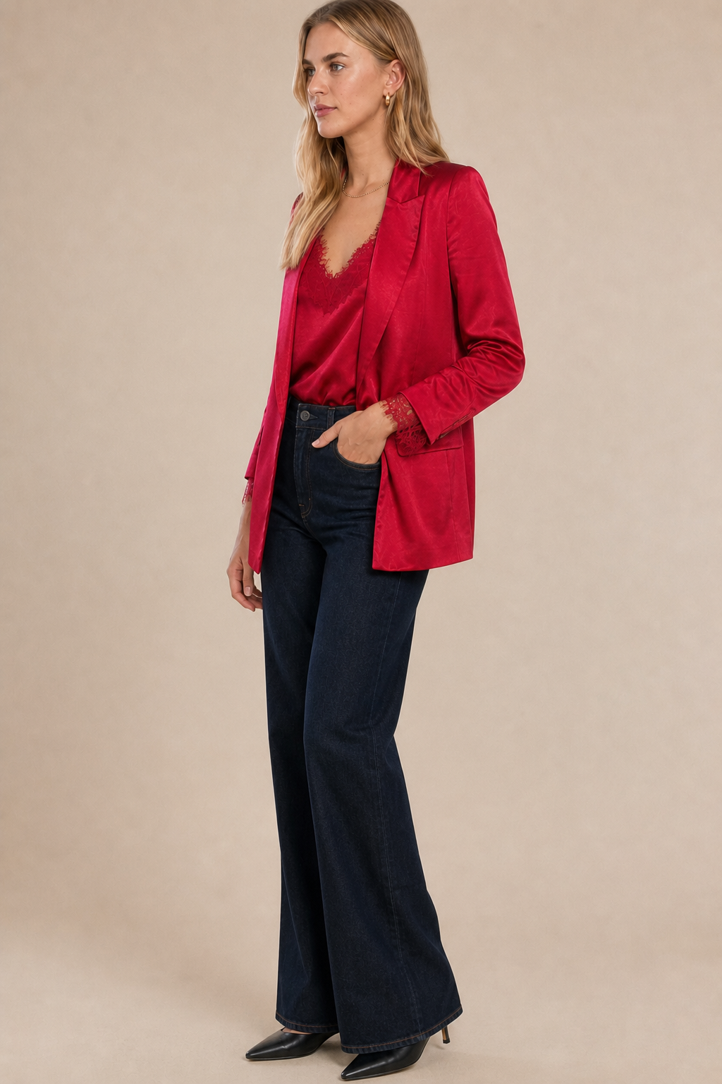 Satin Blazer