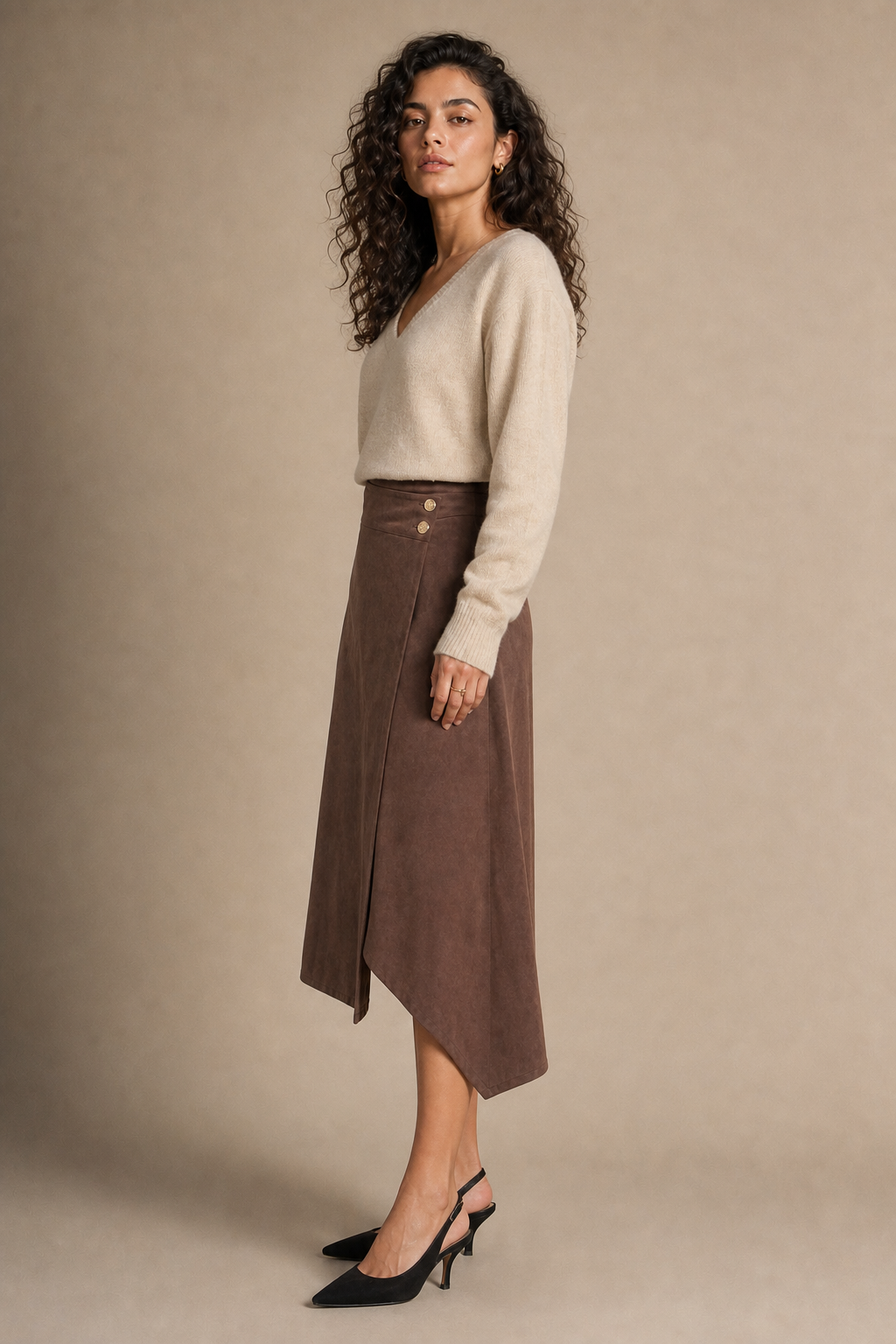 Faux Suede Skirt