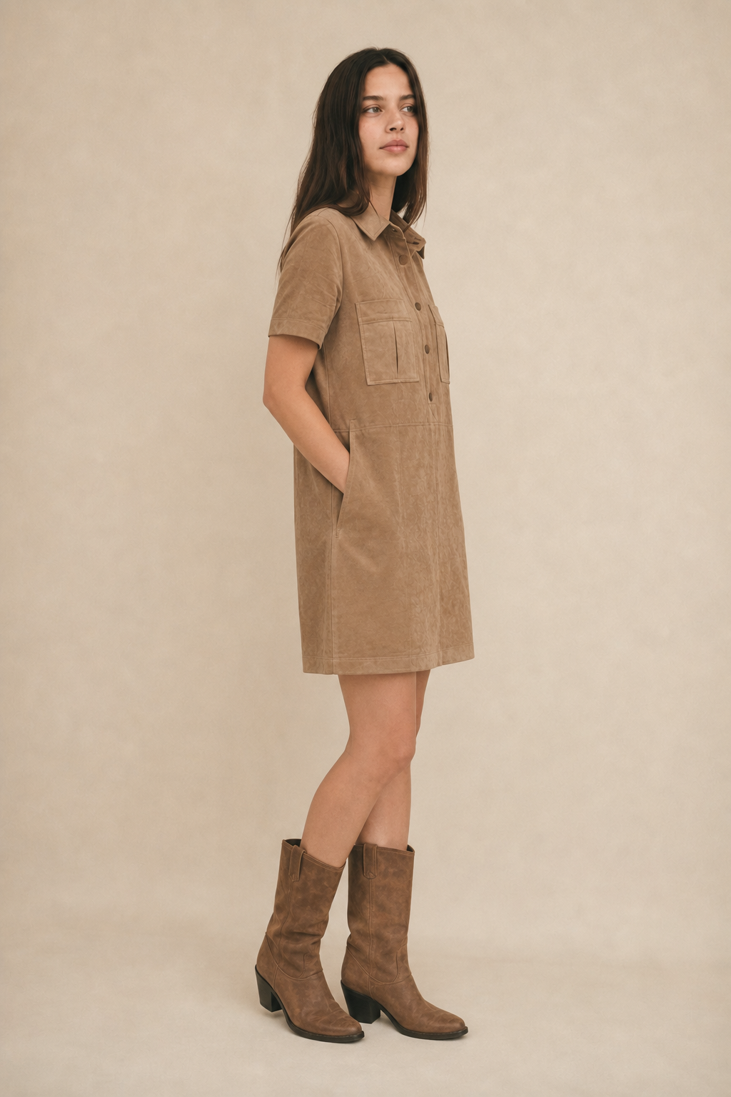 Leone Suede Mini Dress
