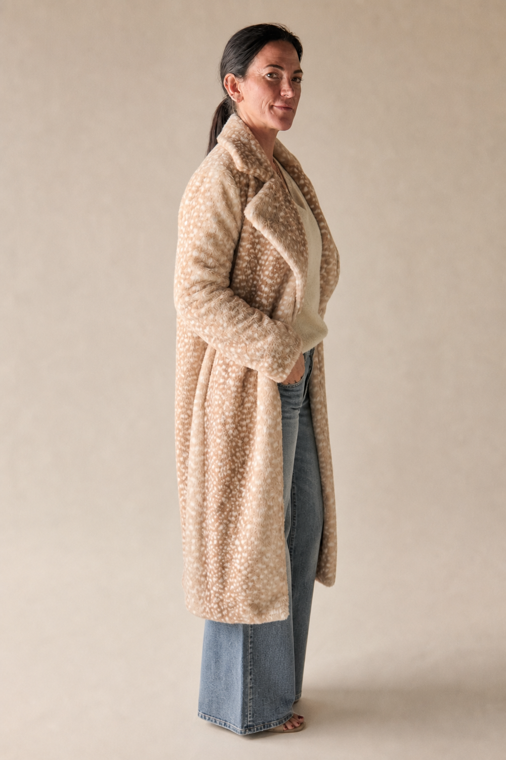 Fawn Print Coat