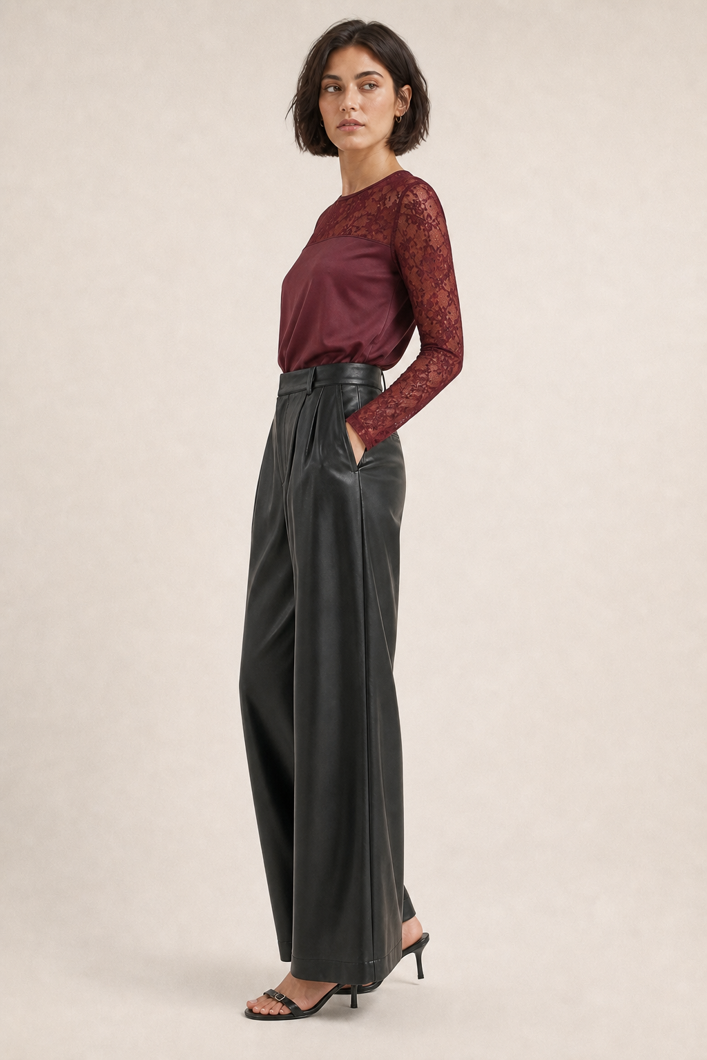 Leila Faux Leather Pants