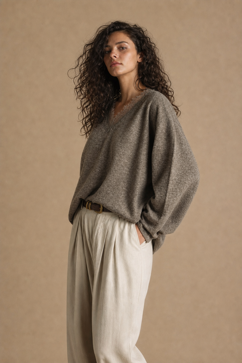 LongSleeve Lace Sweater