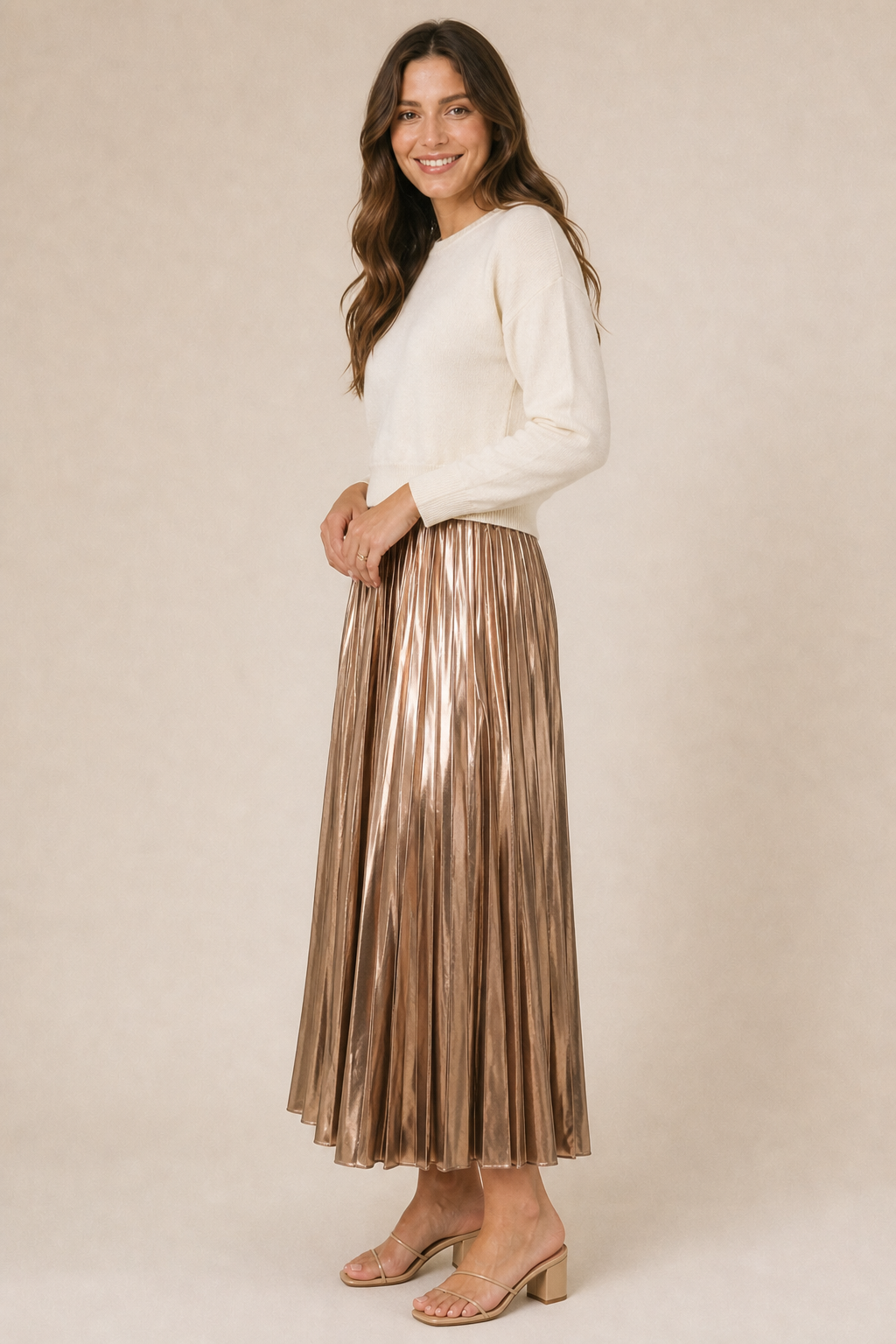 Bronze Maxi Skirt
