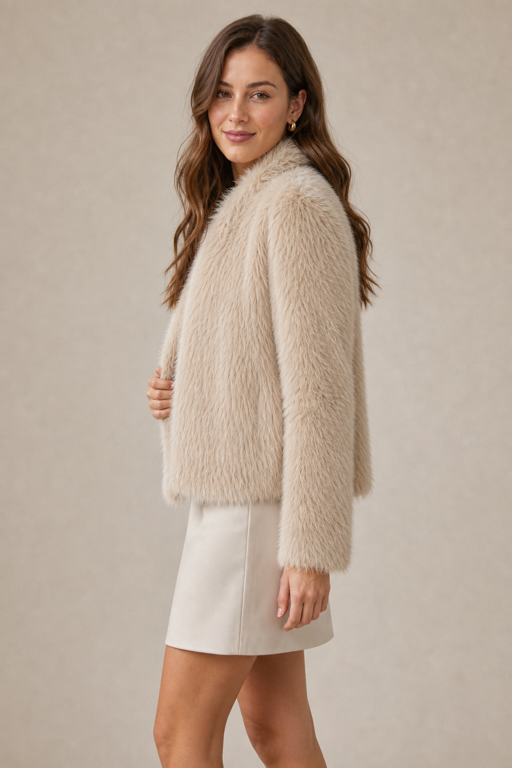 Faux Fur Short Jacket