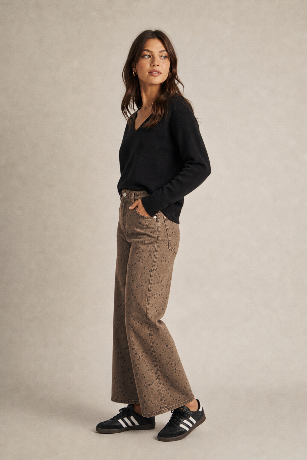 Polkadot Barrel Jean